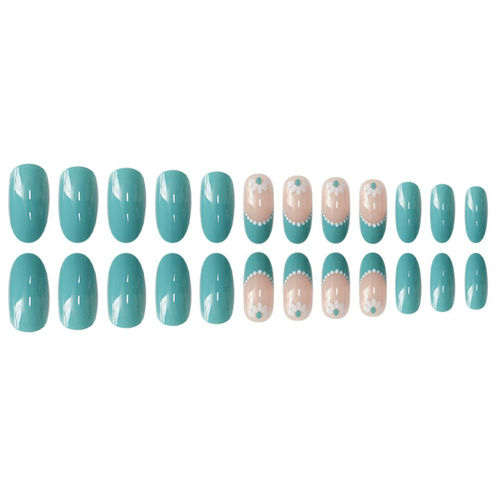 Elegant Floral Accent Nail Art Set Kalsten