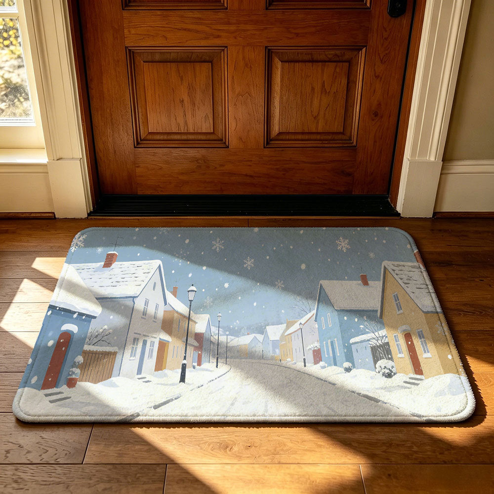 Artistic Outdoor-Themed Welcome Mat