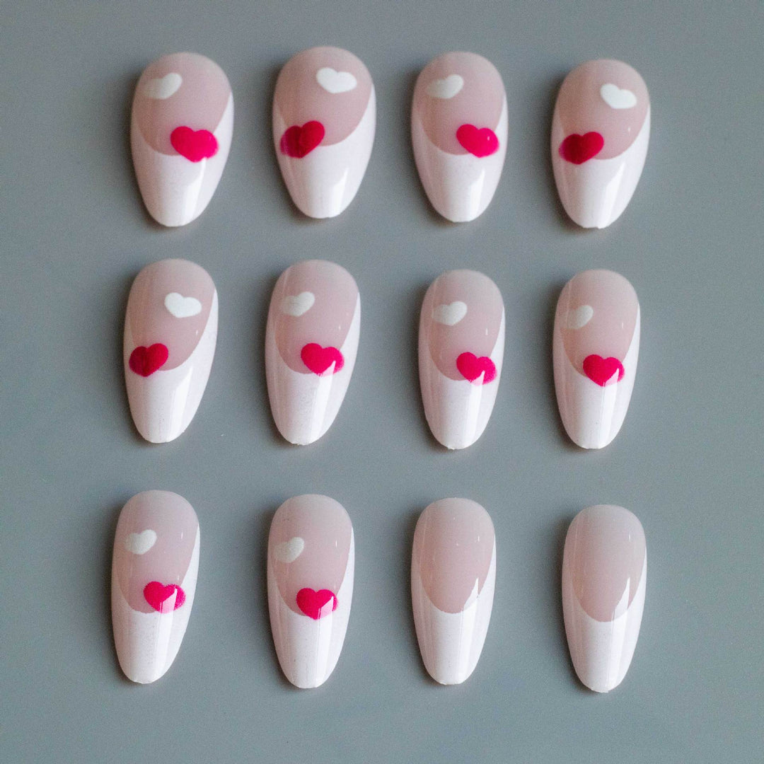 Heart-Themed Stiletto Nail Art Kit