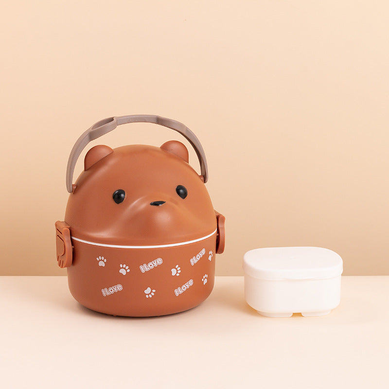 Cartoon Animal-Themed Lunch Container