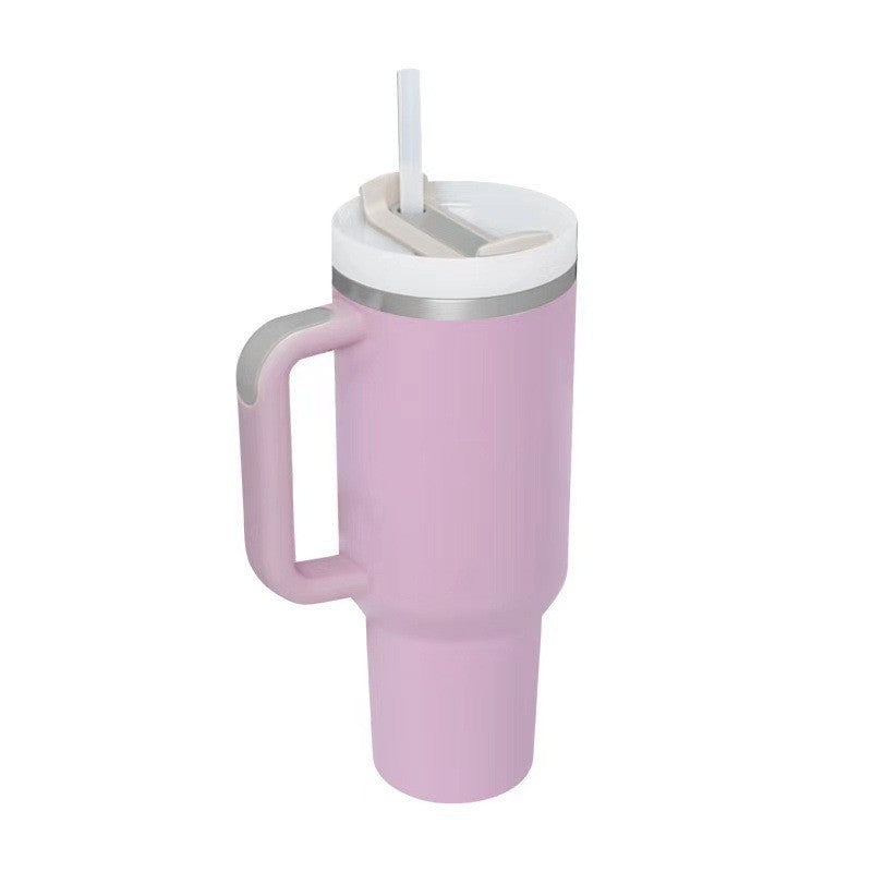 Ladies Insulated Mug with Handle and Practical Straw Kalsten