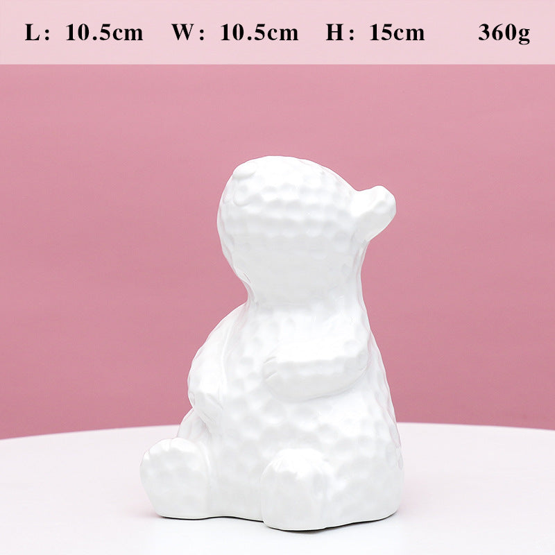 Decorative Ceramic Bear Figurine Kalsten