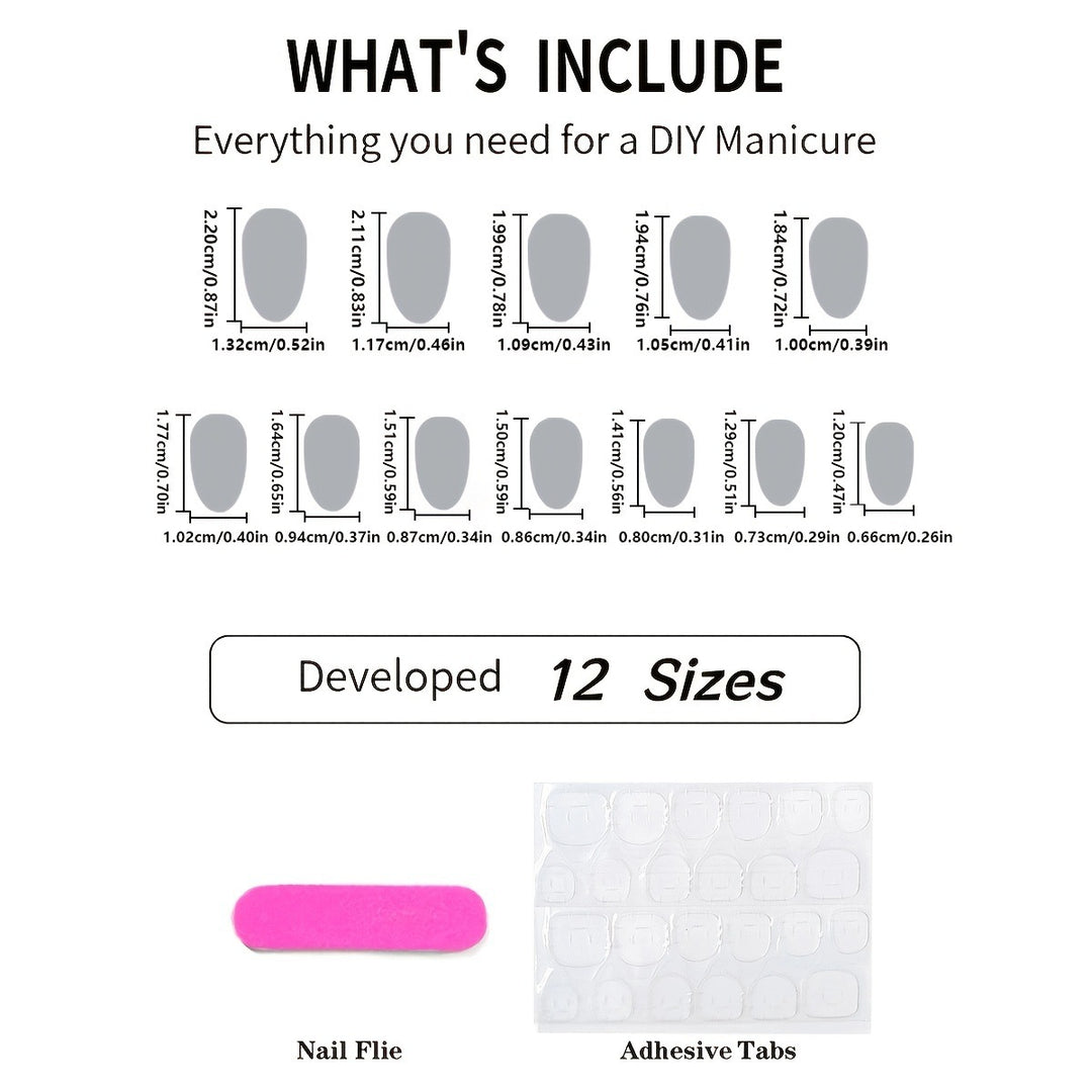 Artificial nail set with decorative flower-like and geometric designs Kalsten
