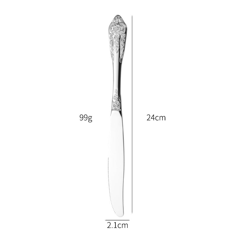 Elegant fish fork with artistic handle design Kalsten