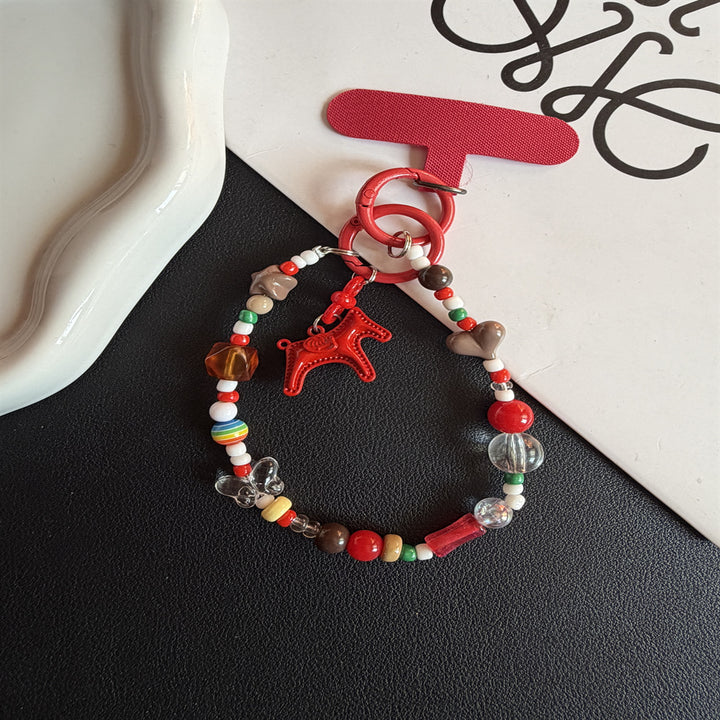 Decorative Beaded Charm Keychain Kalsten 1790135563