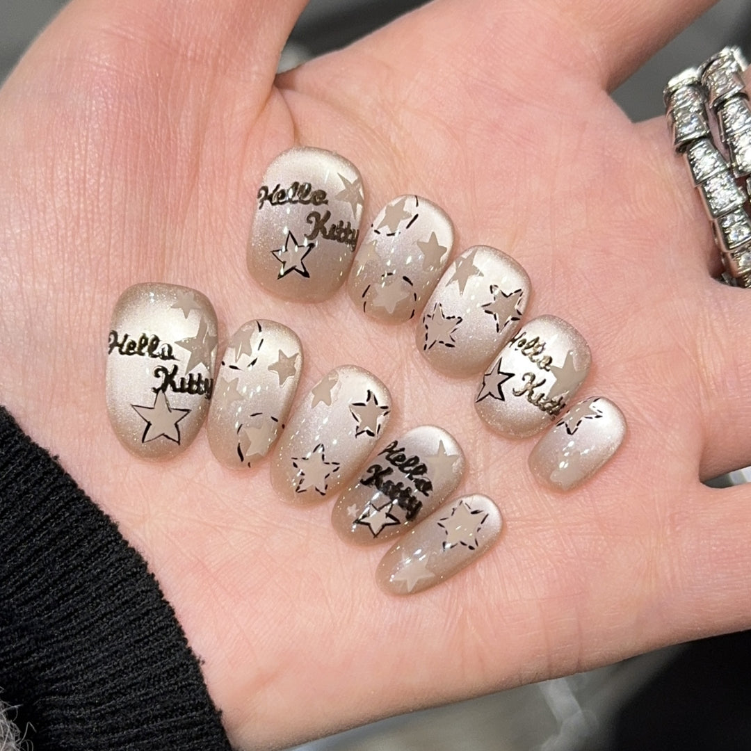 Artificial nail tips with Hello Kitty design Kalsten