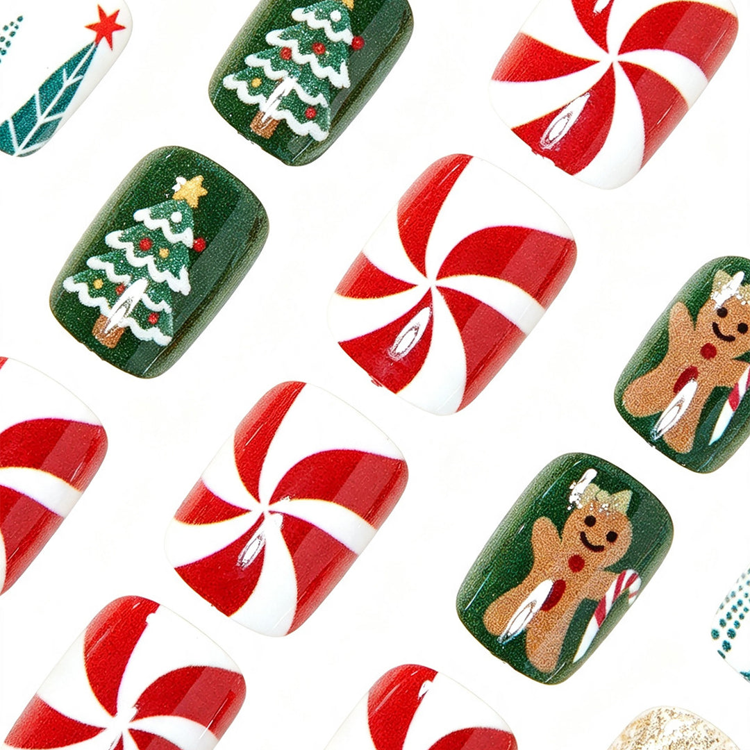 Decorative Holiday-Themed Press-On Nails Kalsten