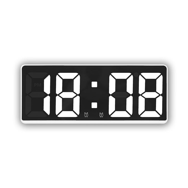 Digital LED alarm clock with large, light blue display and snooze function Kalsten
