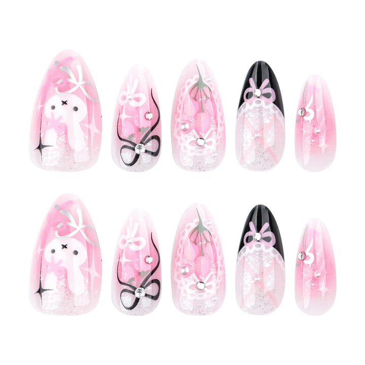 Artificial nails with romantic design Kalsten