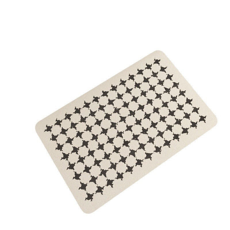 Modern Geometric Patterned Bath Mat Kalsten
