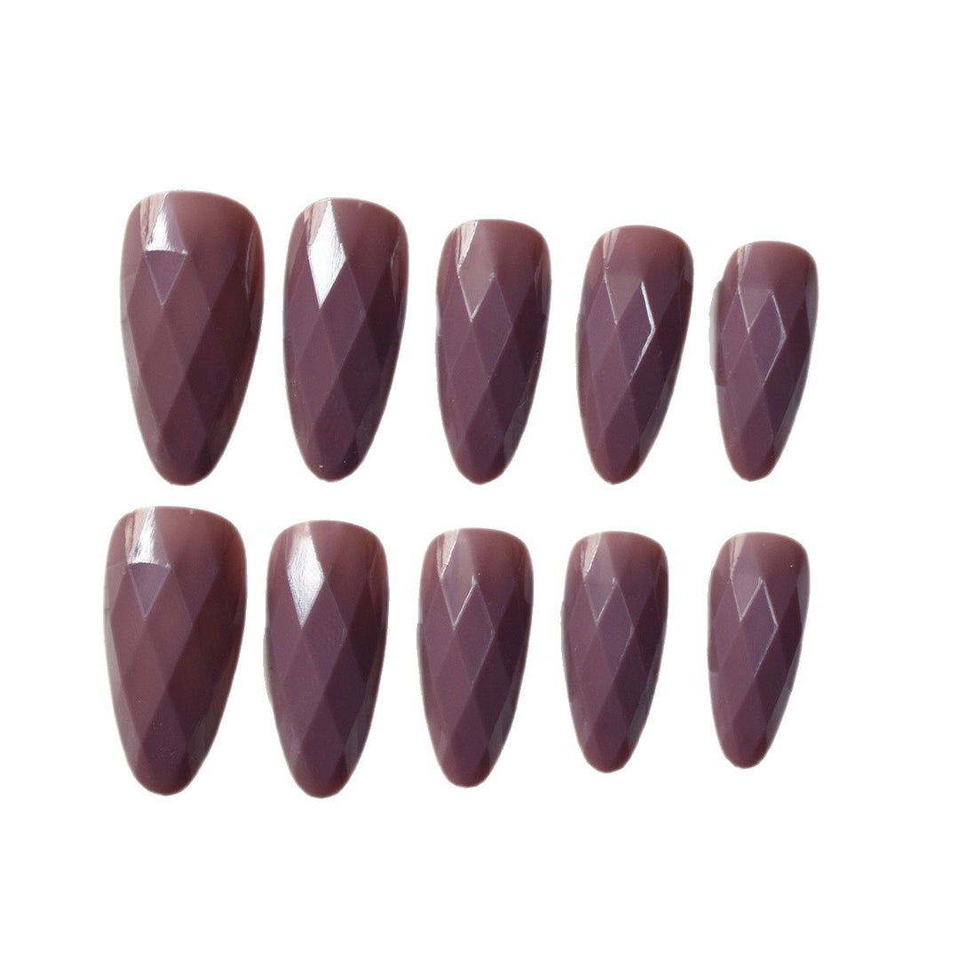 Premium Glossy Diamond-Shaped Press-On Nails Kalsten