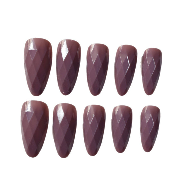 Premium Glossy Diamond-Shaped Press-On Nails Kalsten