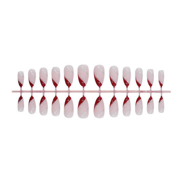 Art nail set with elegant gradient and glitter accents Kalsten