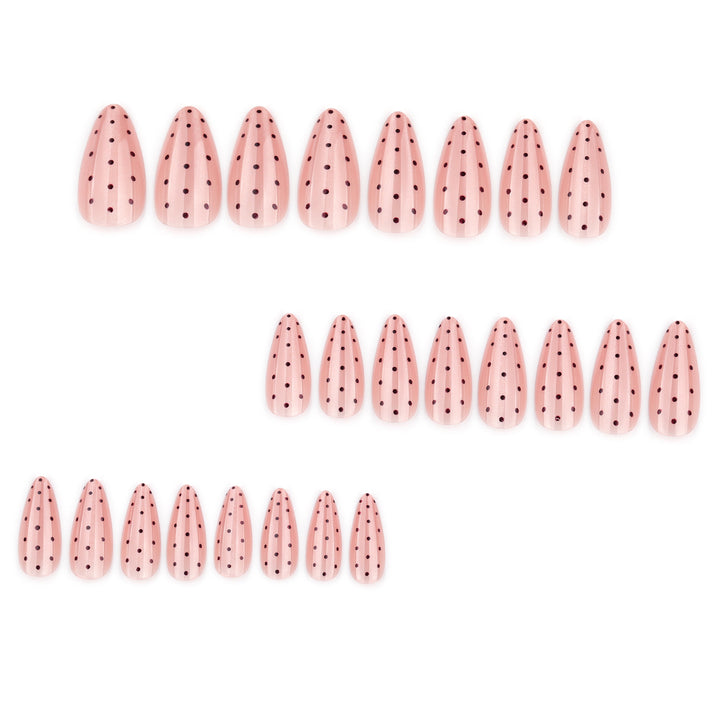 Artificial nail with polka dots Kalsten