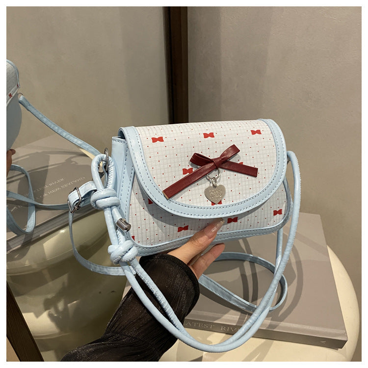 Adorable Bow-Embellished Crossbody Bag Kalsten