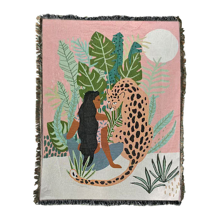 Nature-Inspired Artistic Throw Blanket
