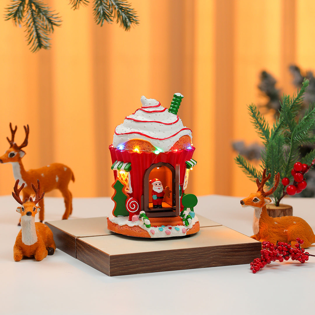 LED Illuminated Christmas Gingerbread House Decoration Kalsten