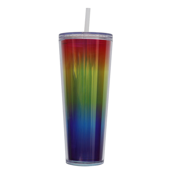 Women's Glittering Drinking Cup with Straw Kalsten