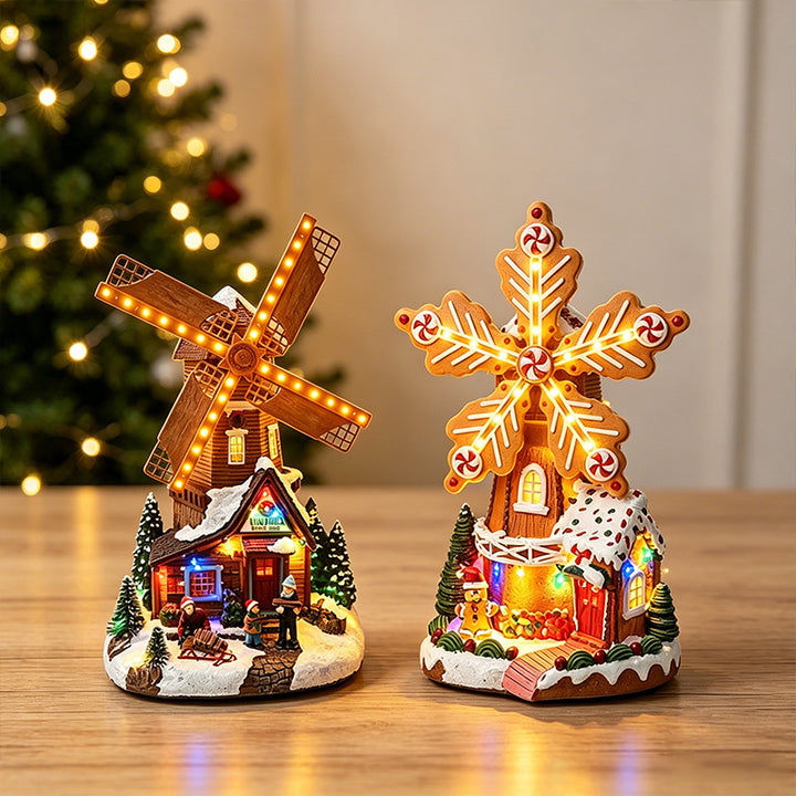 Illuminated Windmill Decor Kalsten
