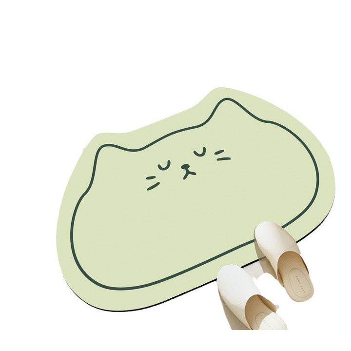 Cat-Themed Plush Bath Mat Kalsten