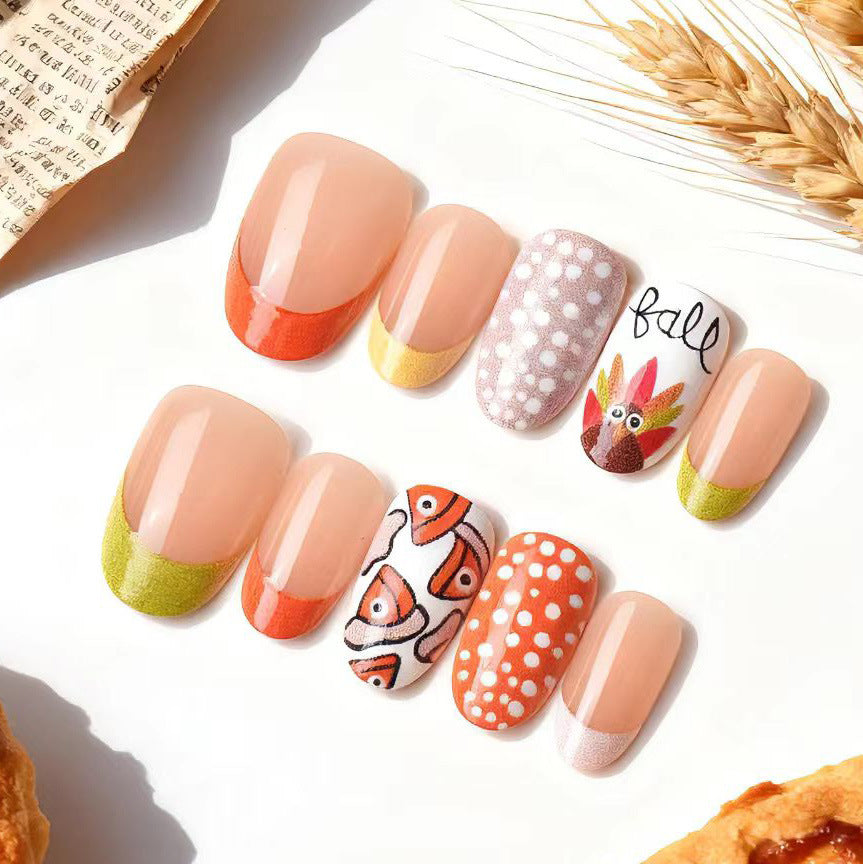 Creative Themed Press-On Nail Set