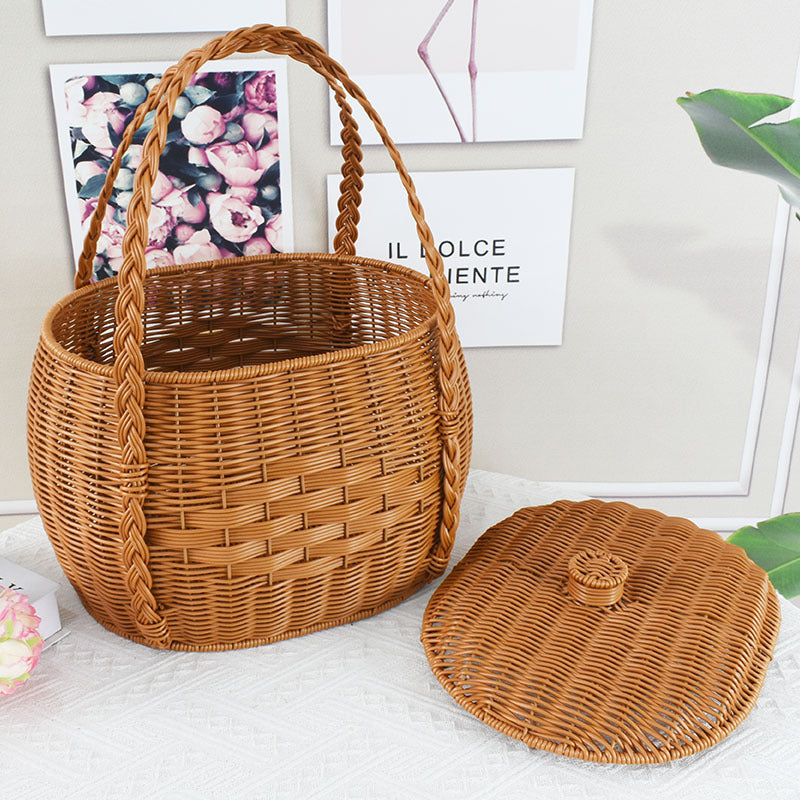 Handcrafted Wicker Storage Basket Kalsten