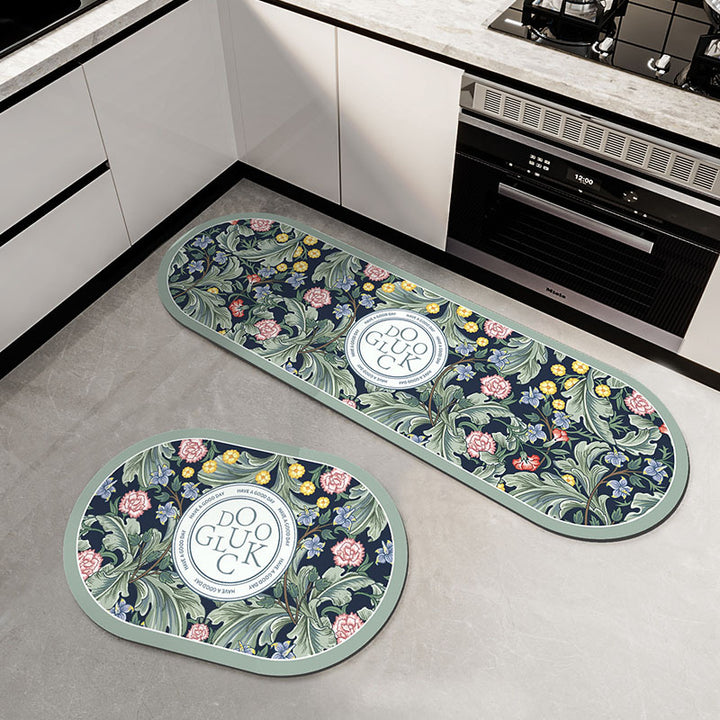 Floral-Patterned Kitchen Comfort Mat Kalsten