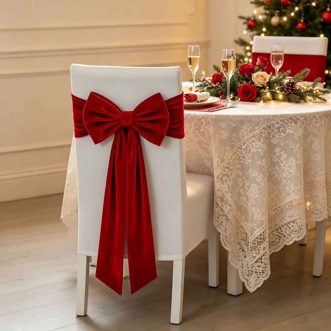 Chair bows decoration