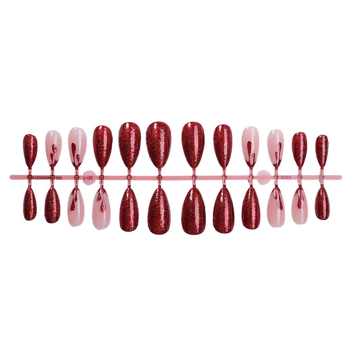 Glamorous Glittery Press-On Nail Set Kalsten