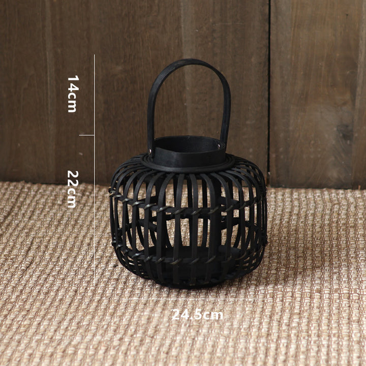 Elegant lantern made of braided material Kalsten