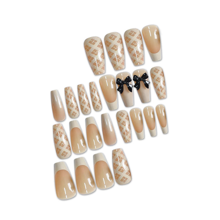 Elegant Long Length Press-On Nail Art Kalsten