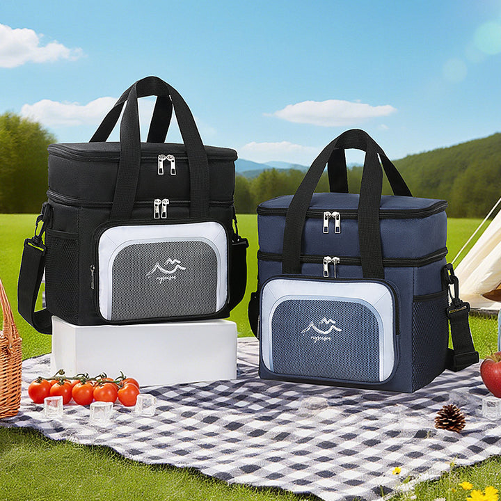 Double Compartment Insulated Cooler Bag