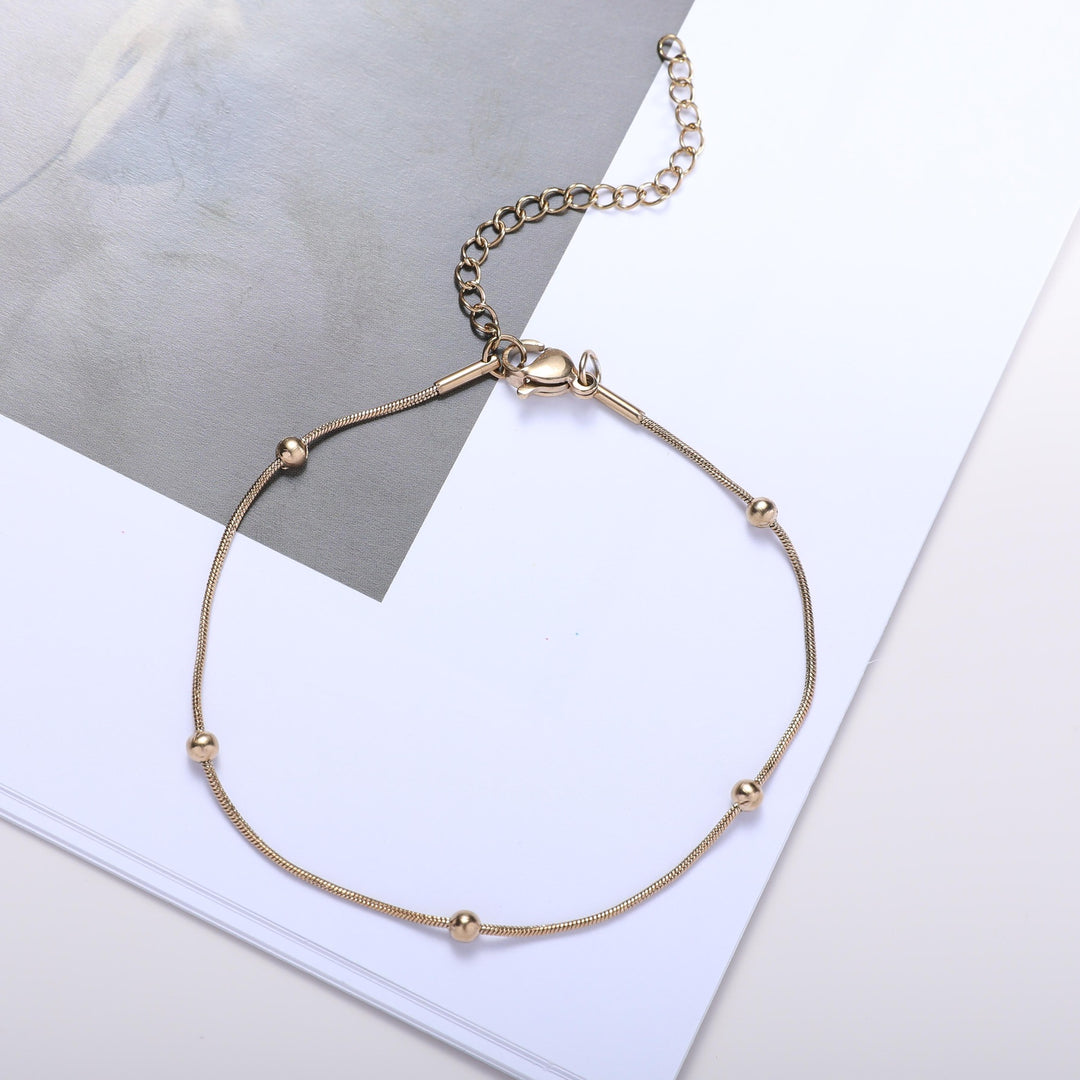 Adjustable Beaded Chain Bracelet Kalsten