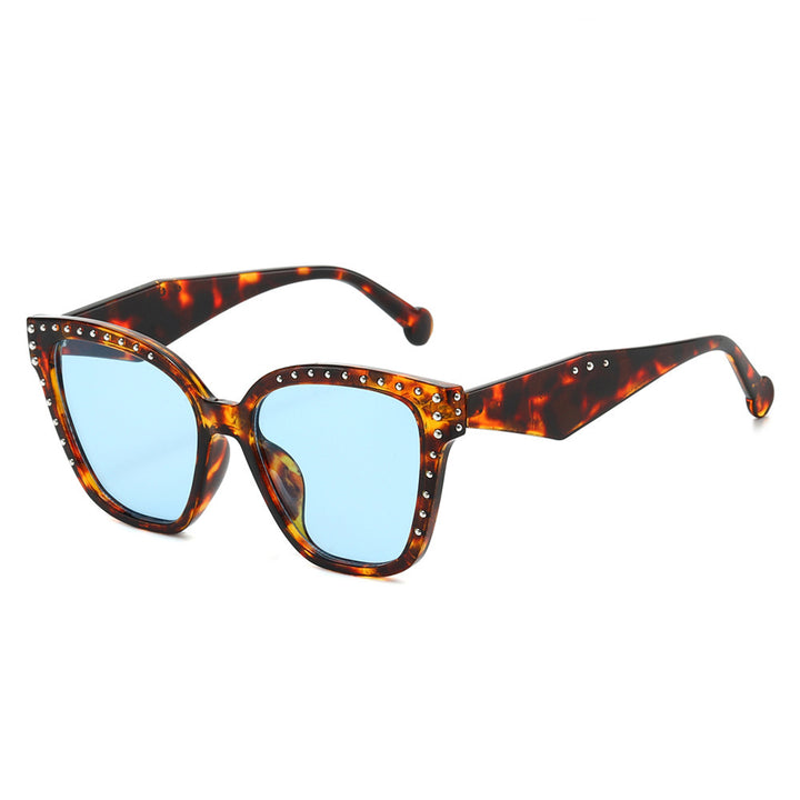 Oversized Fashion Cat-Eye Sunglasses with Rhinestone Details Kalsten