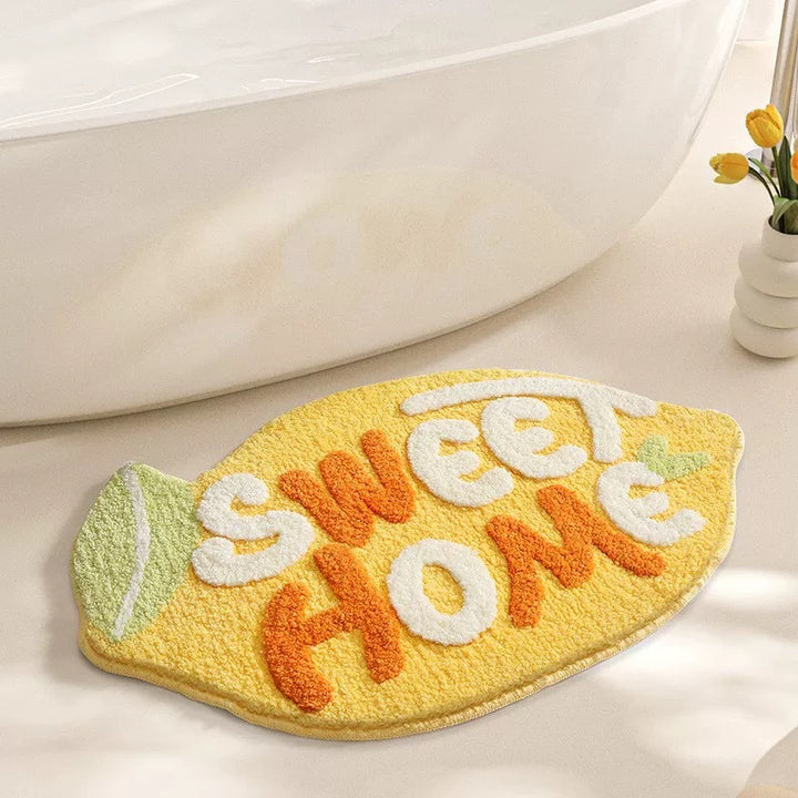 Artistic Welcome Floor Mat for Home Entryway