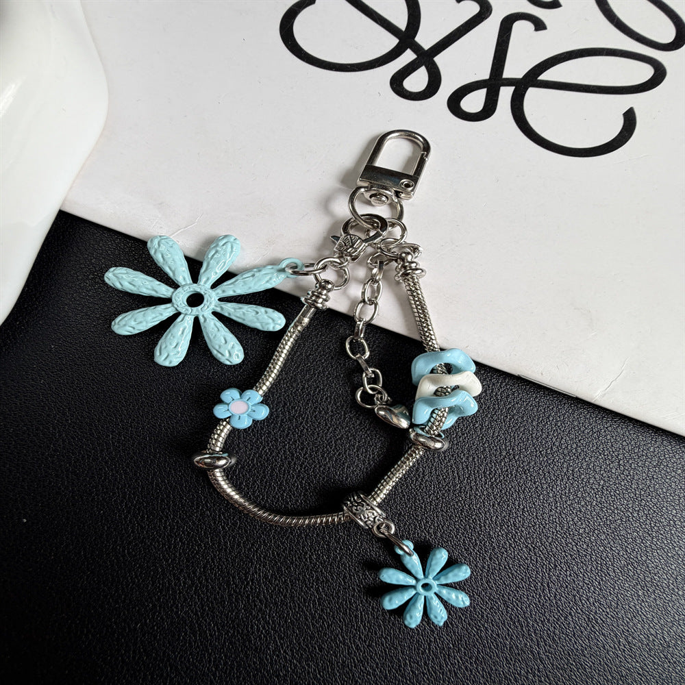 Floral-Themed Charm Keychain Kalsten