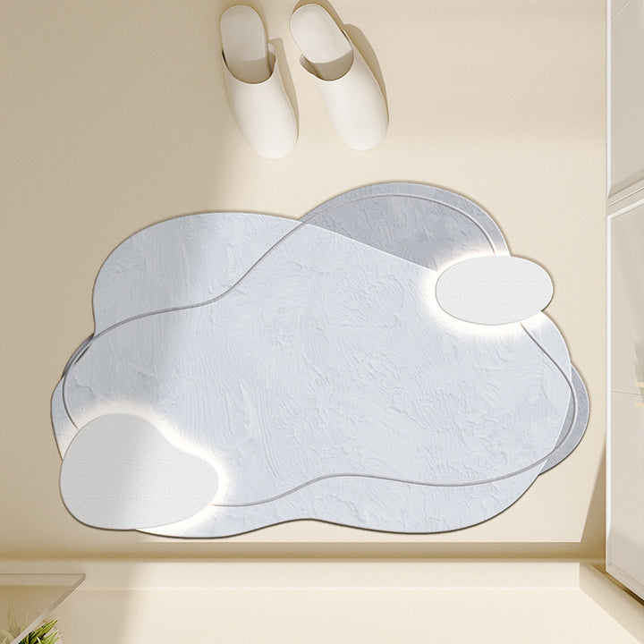 Floral-Inspired Decorative Bath Mat Kalsten