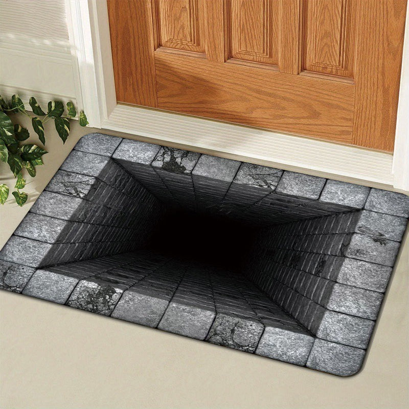 Gold Coin-Patterned Decorative Entrance Mat Kalsten