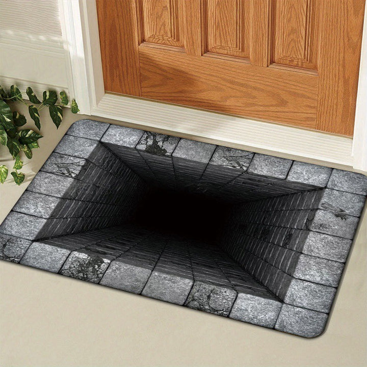 Gold Coin-Patterned Decorative Entrance Mat Kalsten