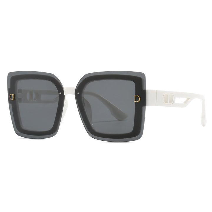 Ladies fashionable oversized sunglasses in geometric design Kalsten