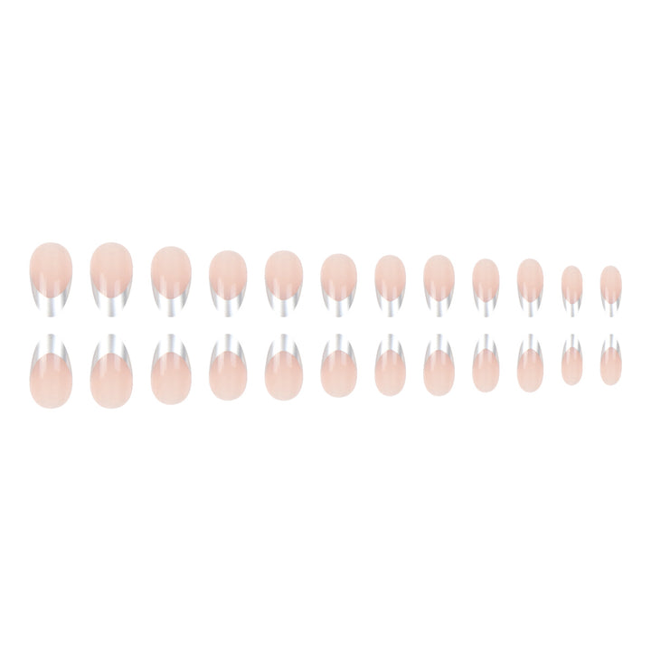Stylish French Tip Press-On Nails Kalsten