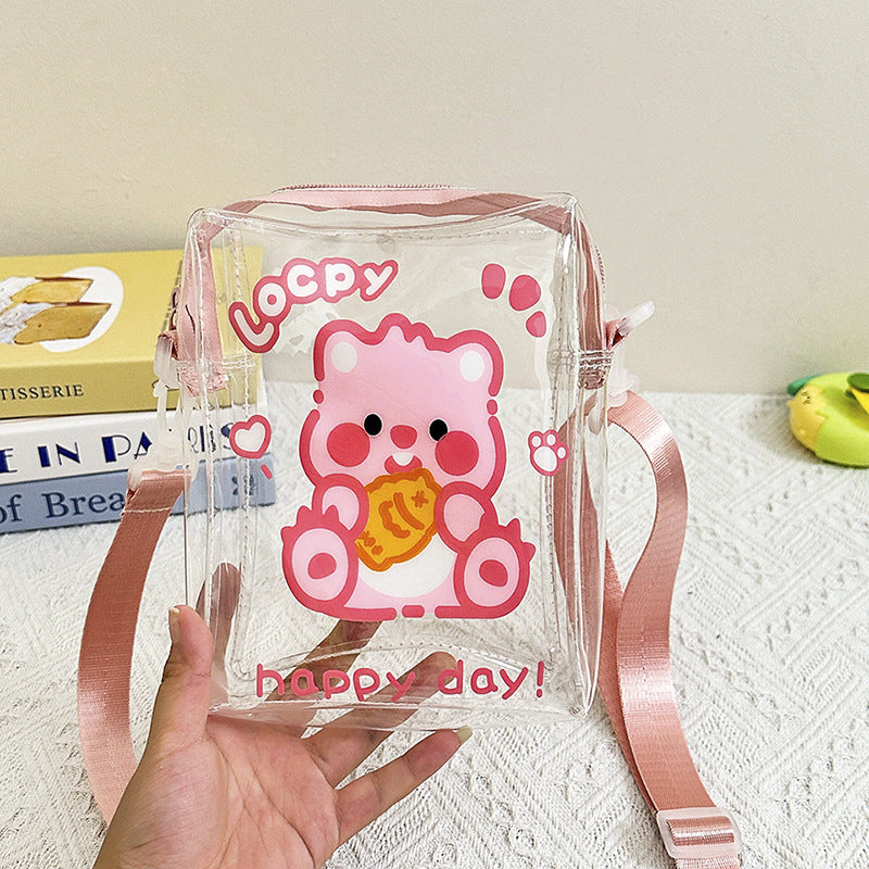 Transparent Cartoon Animal Crossbody Bag