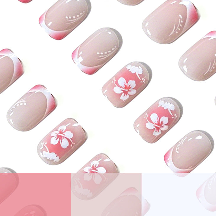 Floral Acrylic Nail Art Design Kalsten