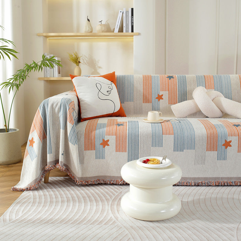 Decorative Knitted Throw Blanket