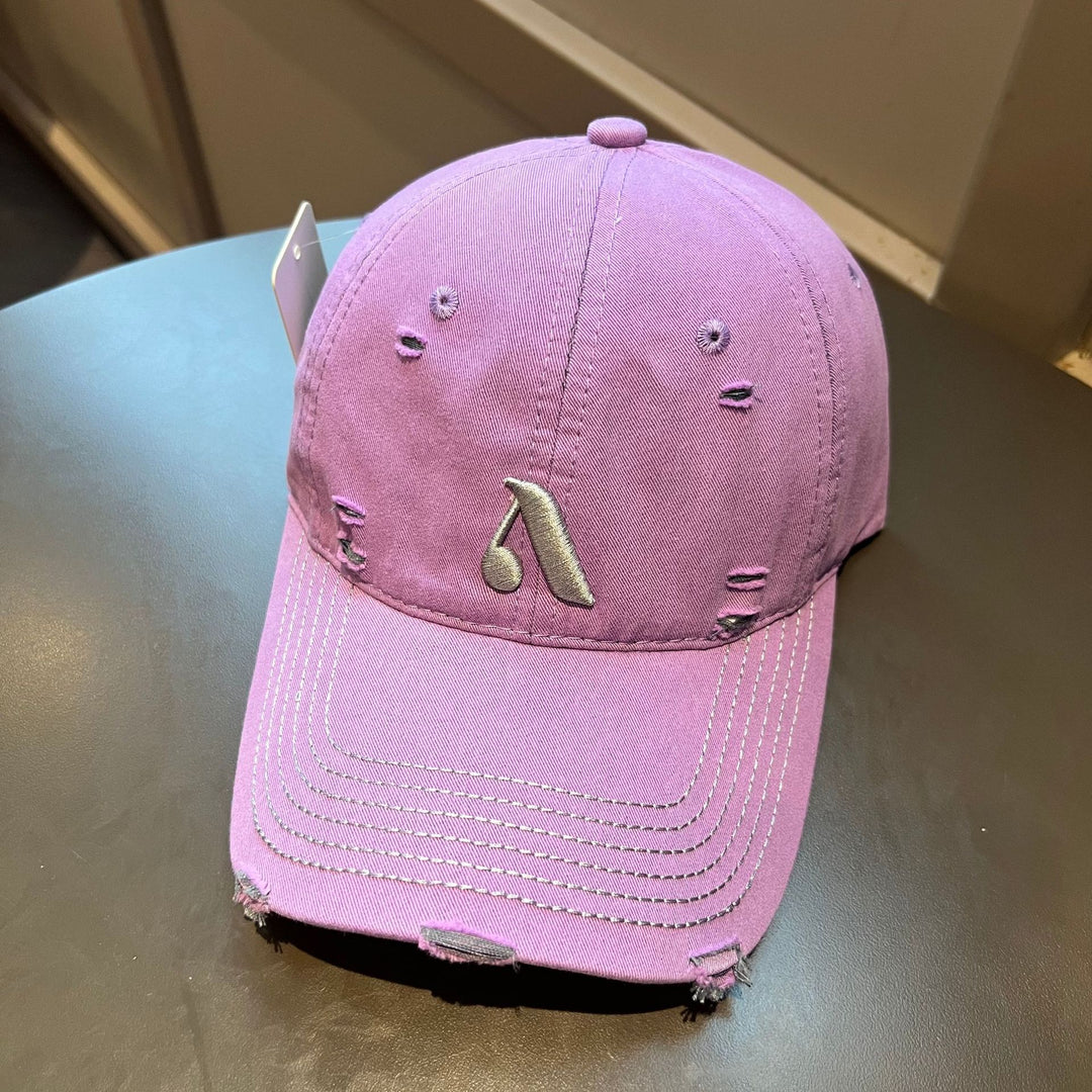 Distressed Denim Baseball Hat