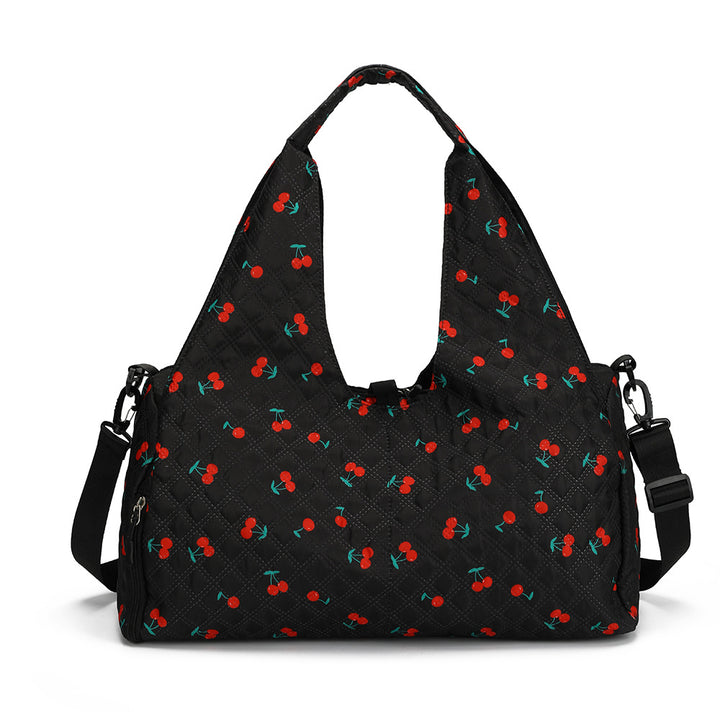Floral Pattern Quilted Shoulder Bag Kalsten