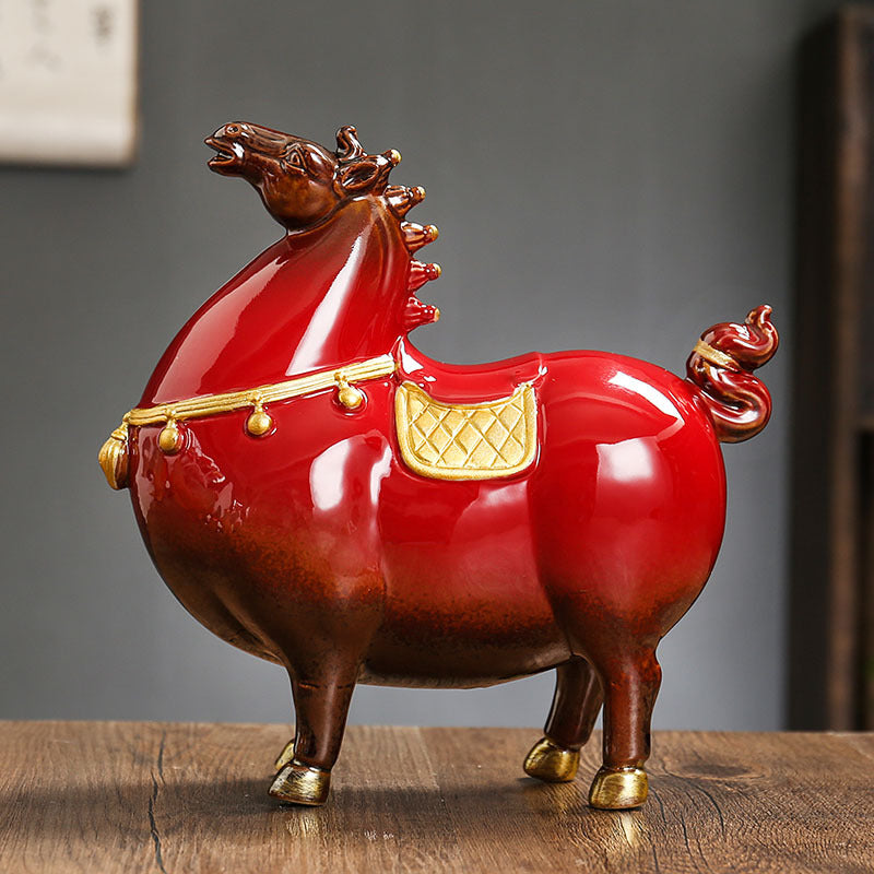 Decorative ceramic horse Kalsten