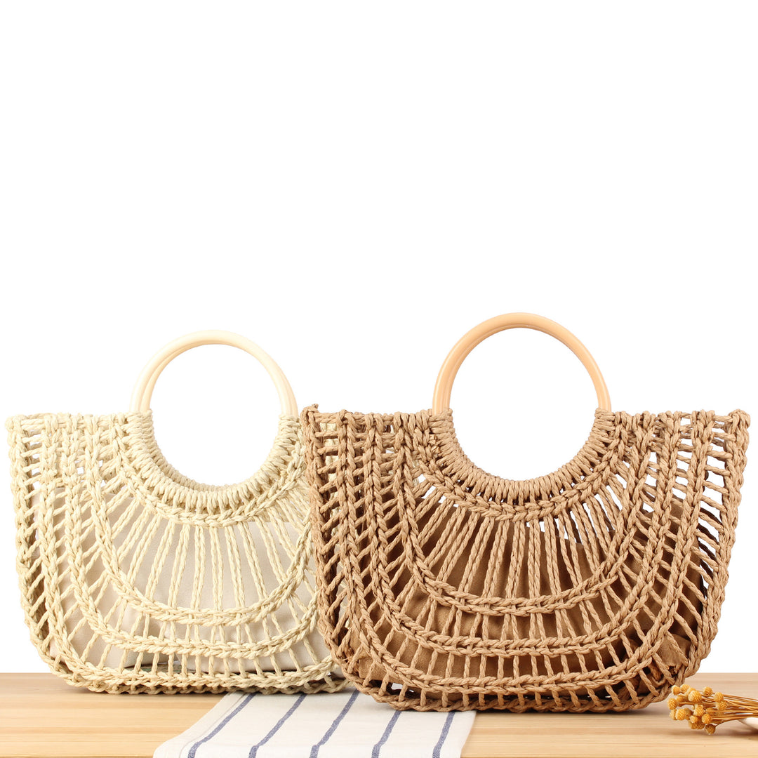 Handcrafted Trend Bag Made of Natural Wicker Kalsten