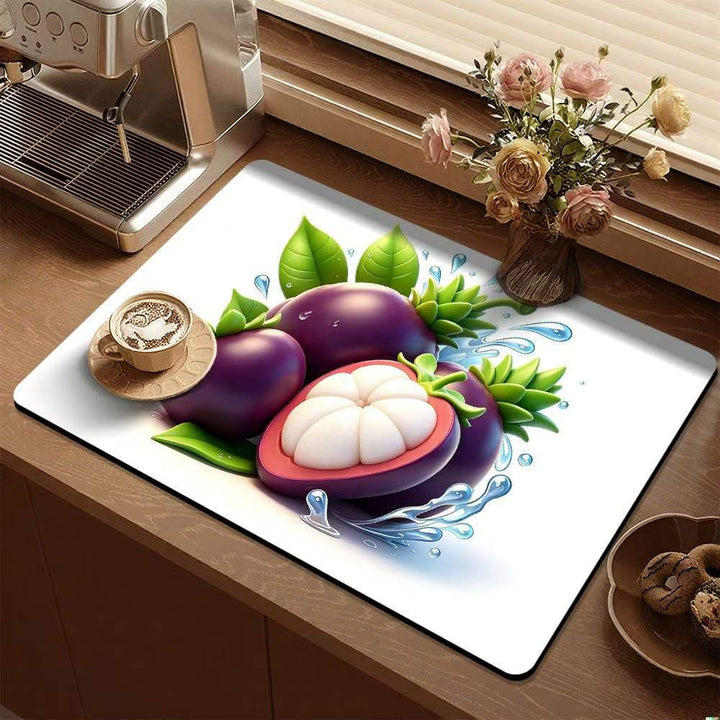 Lemon-Themed Decorative Kitchen Mat Kalsten
