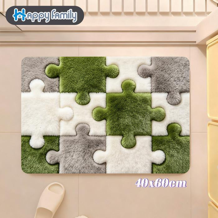 Stylish Geometric Pattern Bath Mat Kalsten